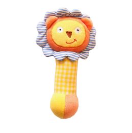Infant Baby Kids Animal Soft Stuffed Plush Toy Rattle Lovely Lion(D0101H59DBG)