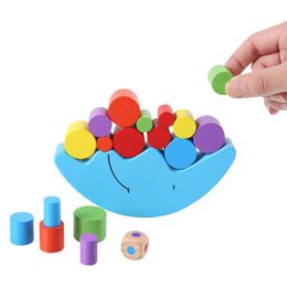 Wooden Early Educational Multicolor Balance Block Toys For Baby(D0101H5HU8W)